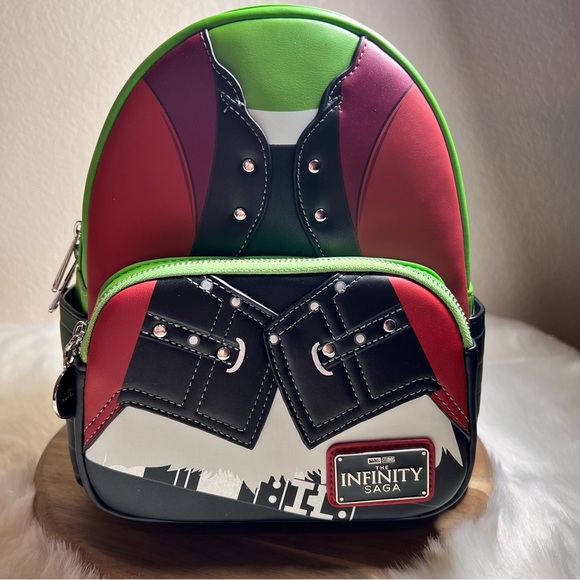 Loungefly Marvel Studios The Infinity Saga Gamora Cosplay Mini Backpack NWT - Picture 1 of 7